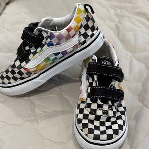 Vans Kids Multicolor Checkered Sneakers